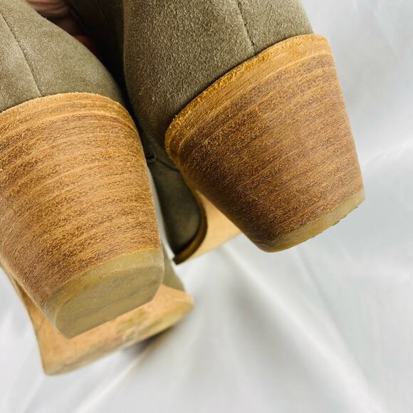 Joie Tan Barlow Chelsea Charcoal‎ Suede Ankle Booties Size 39.5 - Picture 5 of 8